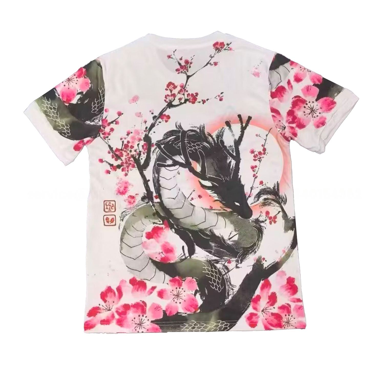 Japan 25-26 Cherry Blossom Ink Painting Black Dragon Special Jersey - Fans Version - UnitedFutballJersey