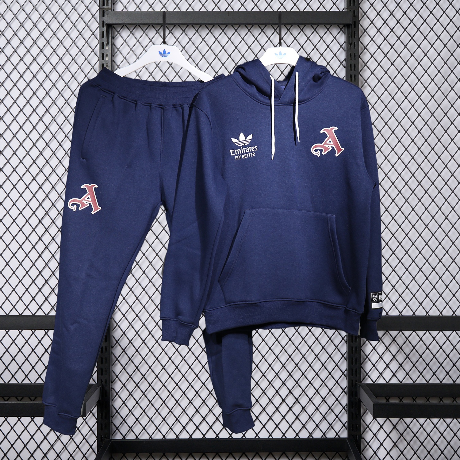Arsenal 25-26 Pure Color Training Set - Dark Blue Top and Dark Blue Pants - UnitedFutballJersey