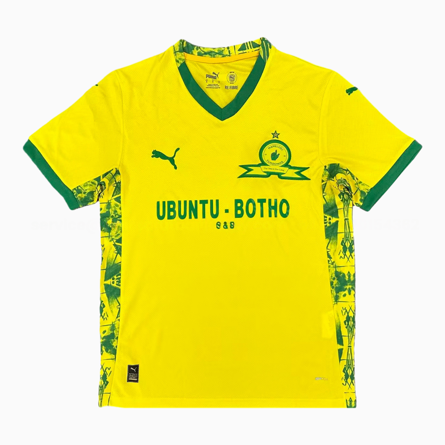 Mamelodi Sundowns 25-26 Home Yellow Jersey - Fans Version - UnitedFutballJersey