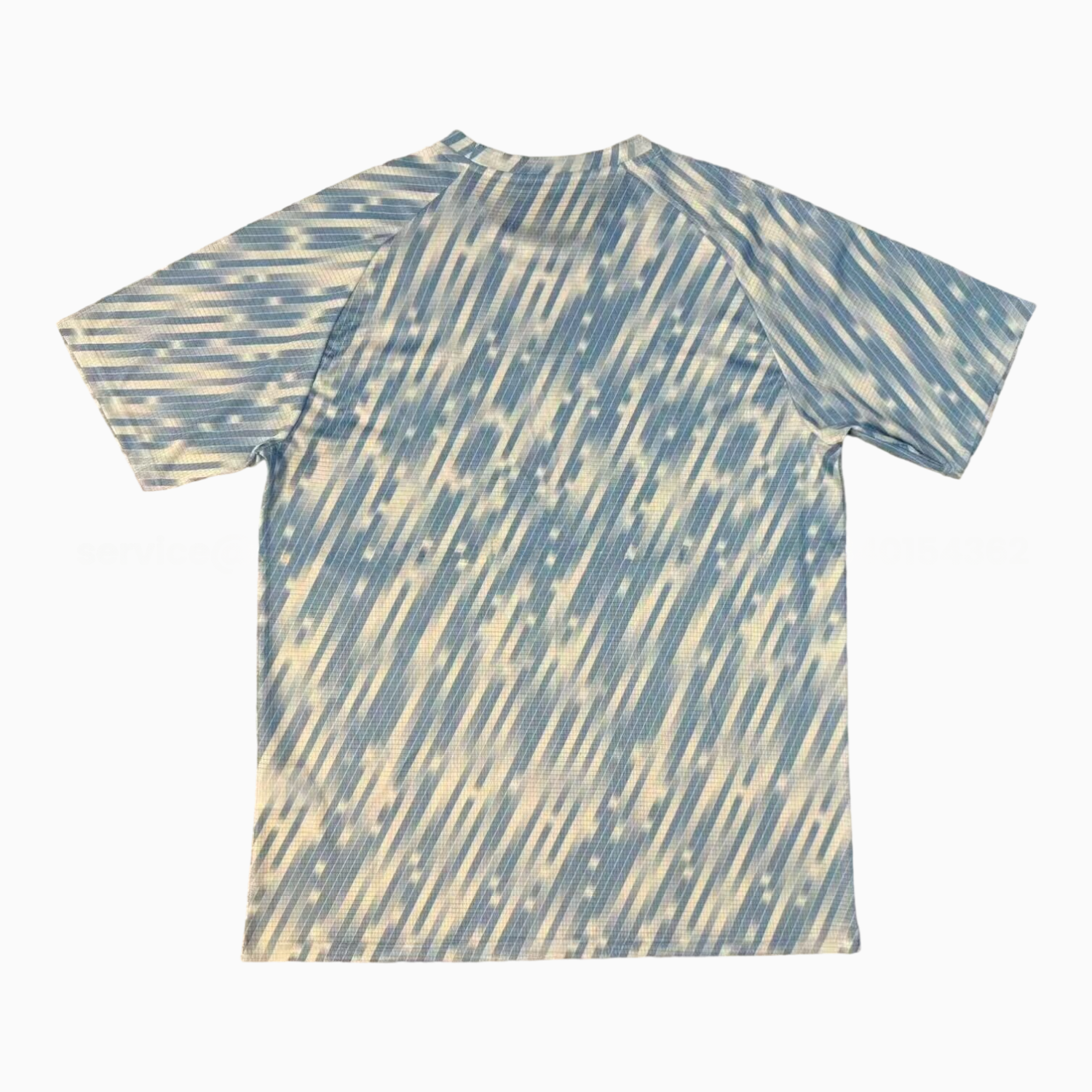 Manchester City 25-26 Blue And White Linear Gradient Pre-Match Training Jersey - Fans Version - UnitedFutballJersey