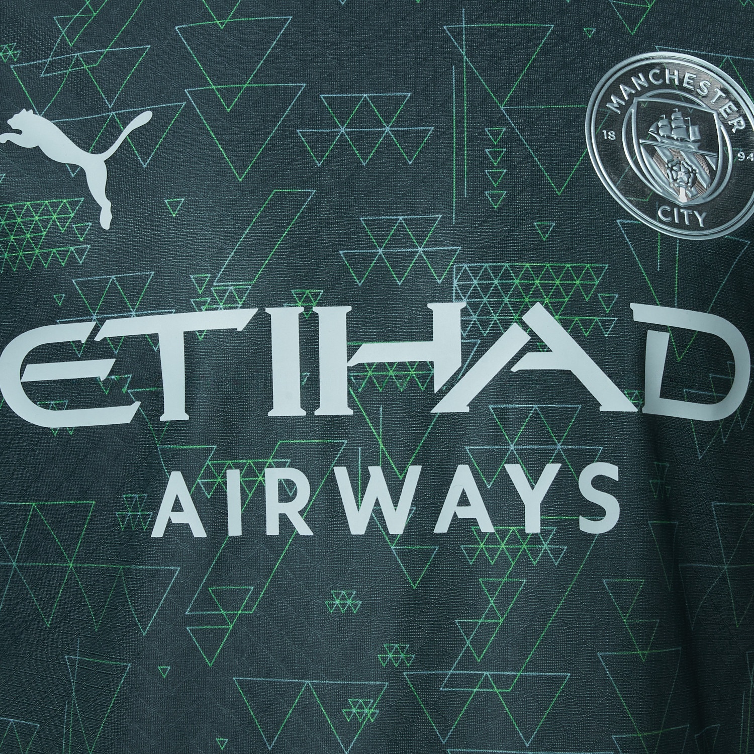 Manchester City 25-26 Fourth Green Jersey - Player Version - UnitedFutballJersey