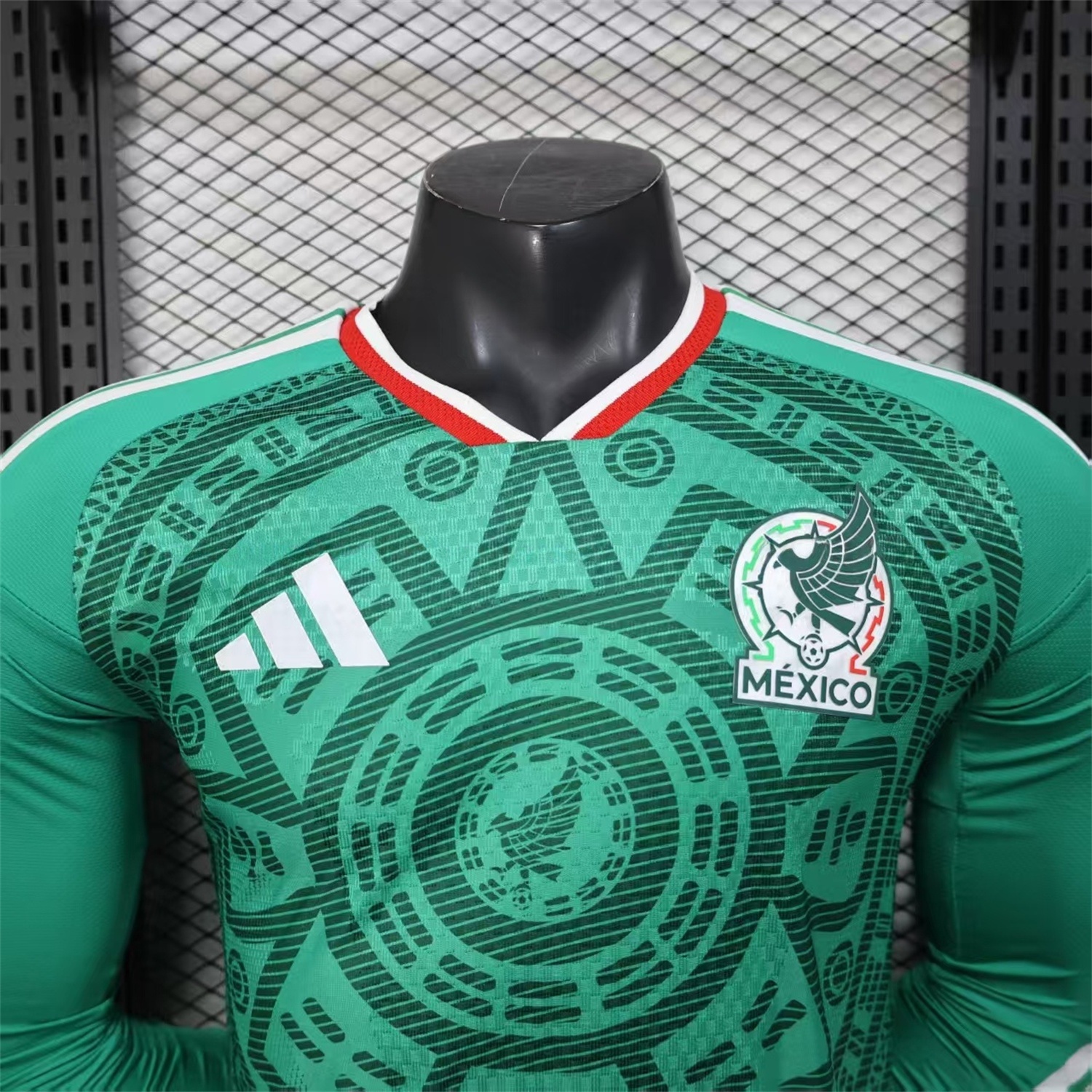 Mexico 25-26 Home Long Sleeves Jersey (Leaked Version) - Player Version - UnitedFutballJersey