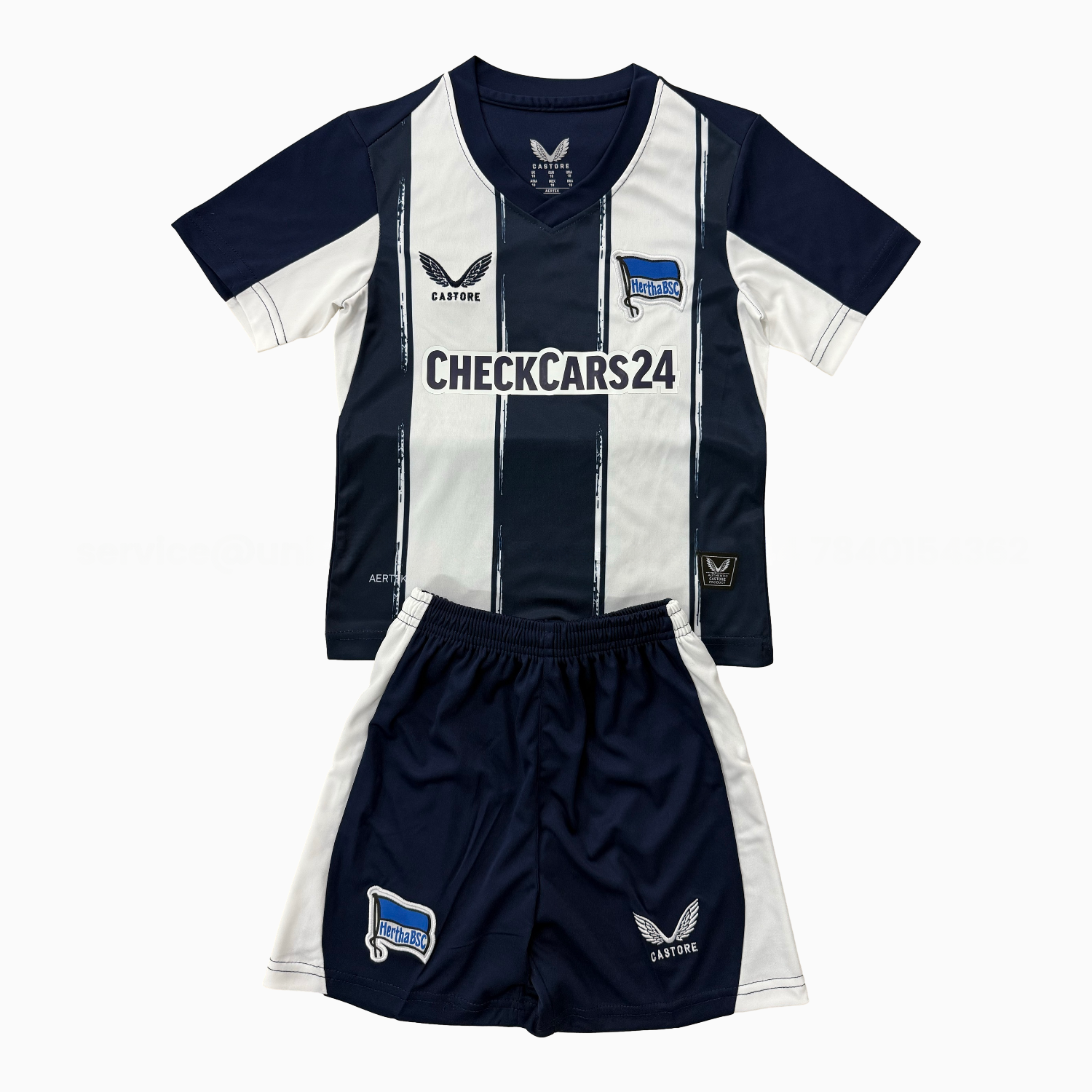 Hertha BSC 25-26 Home Kids Kit - UnitedFutballJersey