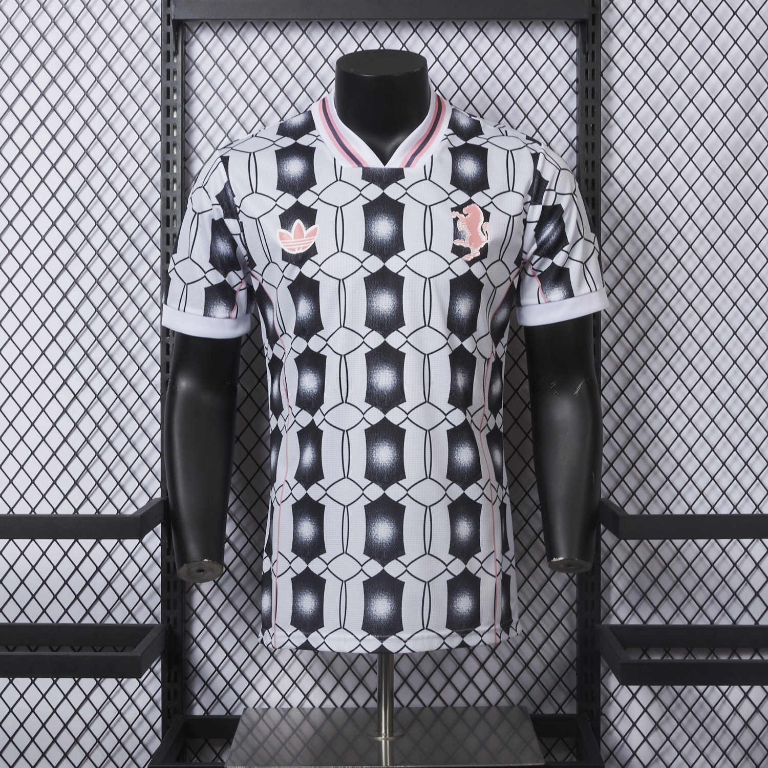 Juventus 25-26 Retro-Style Hexagonal Pattern Jersey - Player Edition - UnitedFutballJersey