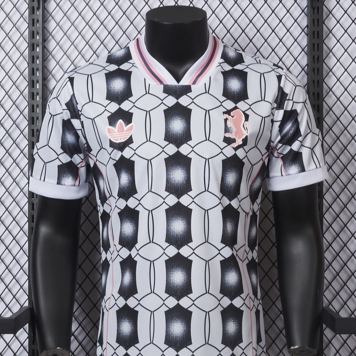 Juventus 25-26 Retro-Style Hexagonal Pattern Jersey - Player Edition - UnitedFutballJersey