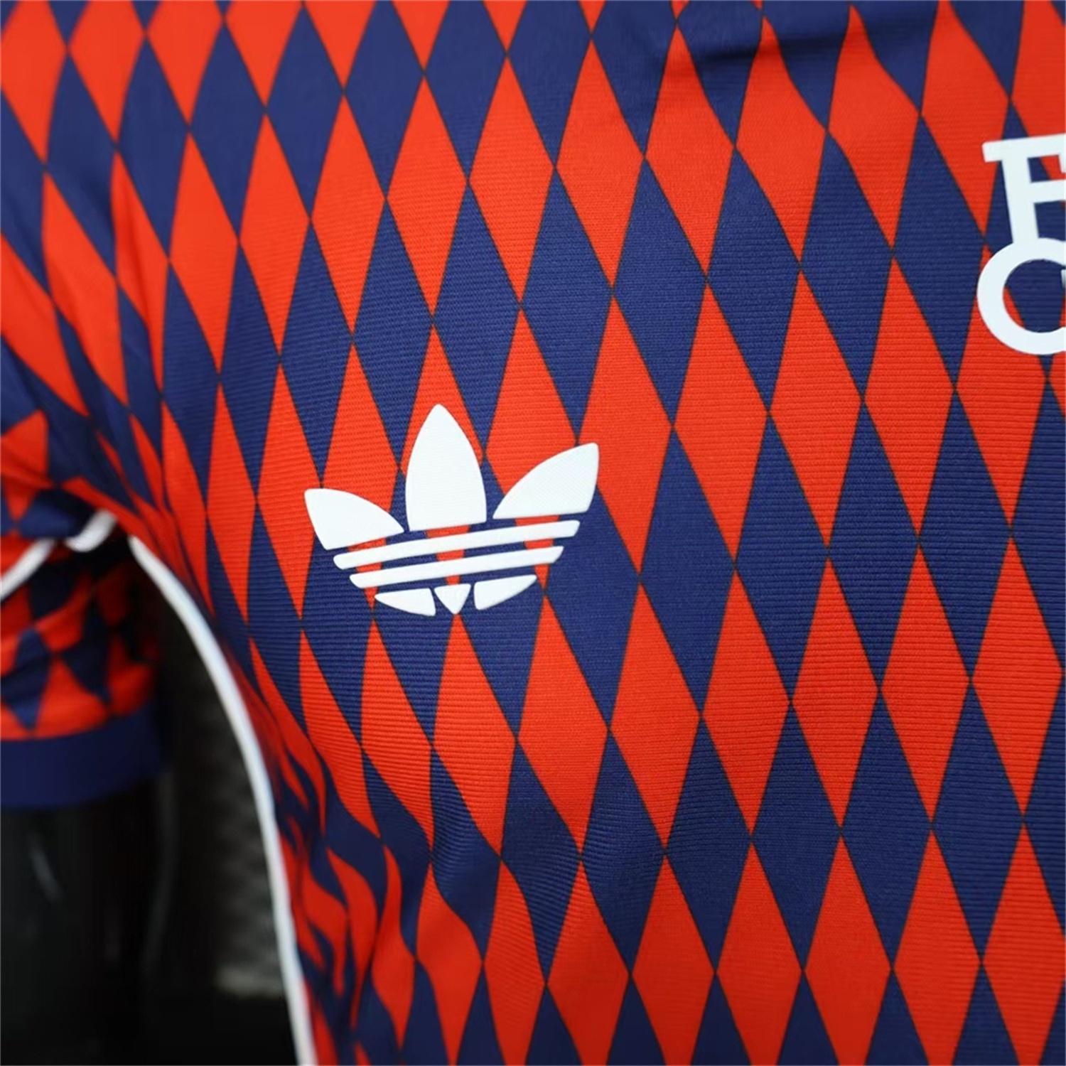 Bayern Munich 25-26 Trefoil Retro Style Red And Deep Blue Jersey - Player Version - UnitedFutballJersey