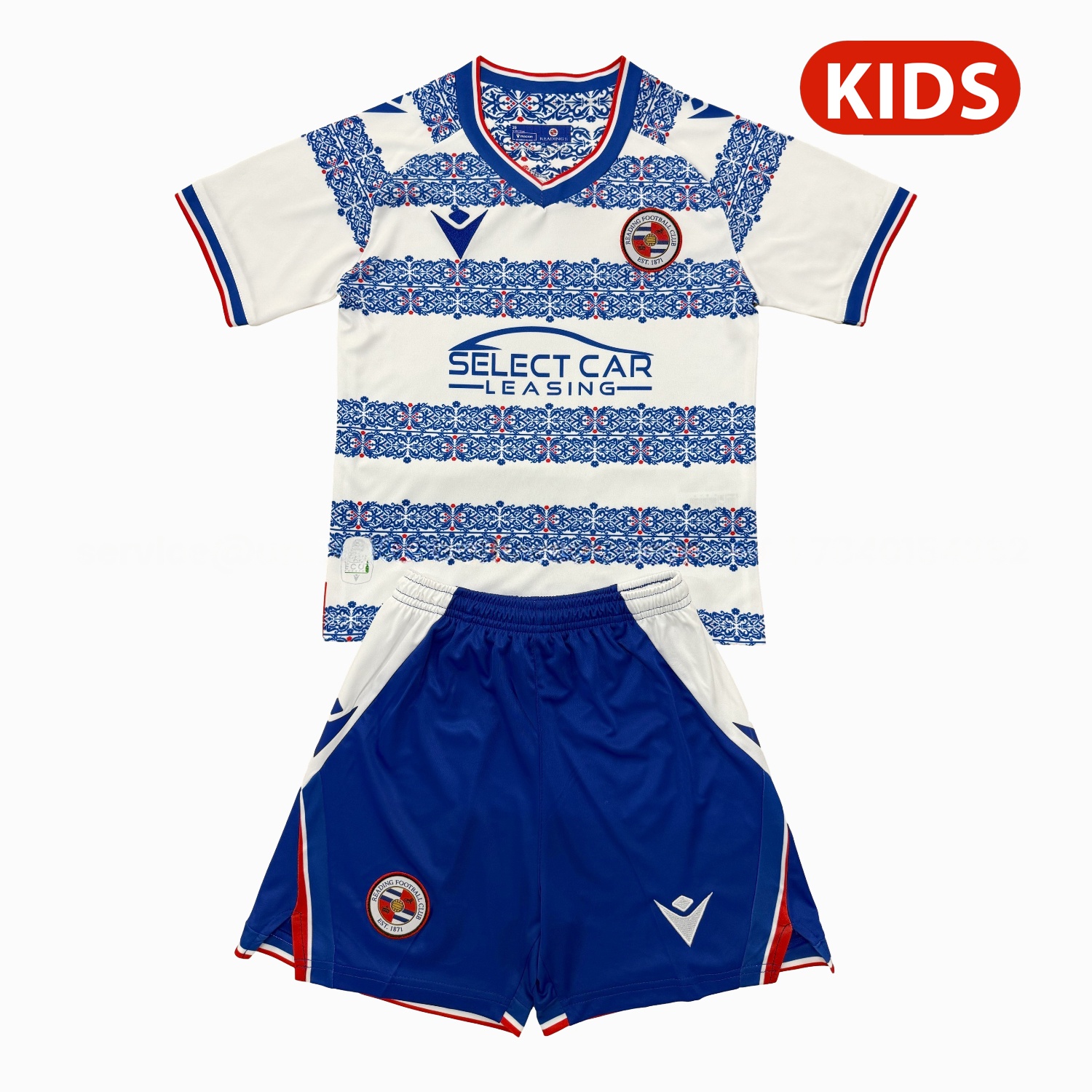Reading 25-26 Home Kids Kit - UnitedFutballJersey