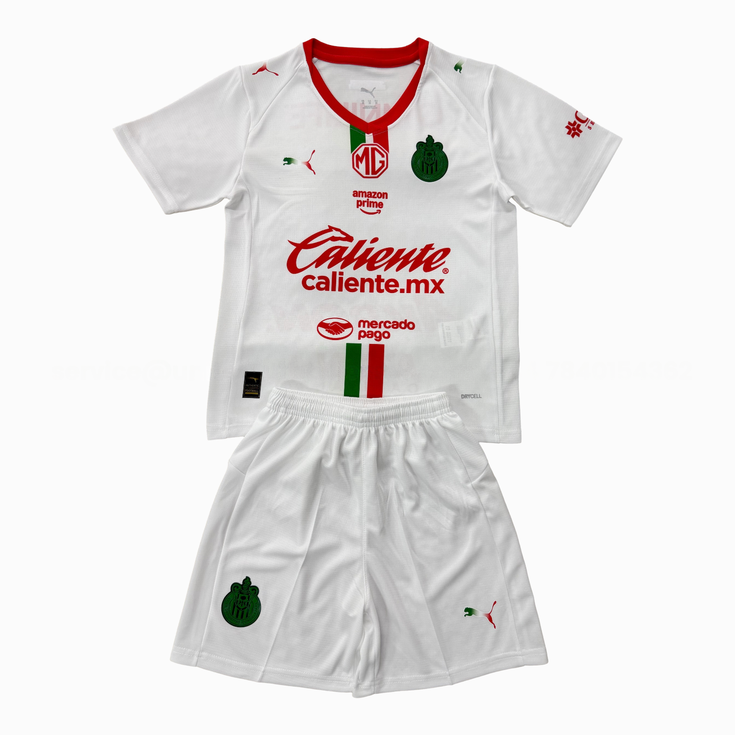 Chivas de Guadalajara 25-26 Away White Kids Kit - UnitedFutballJersey