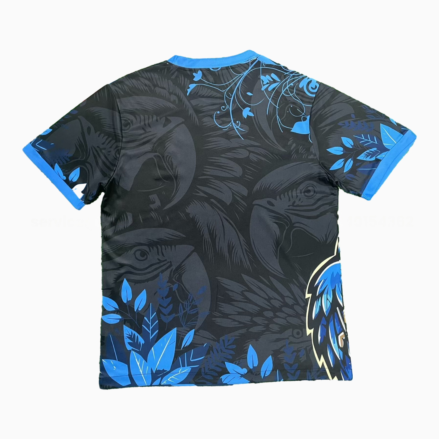Brazil 25-26 Serious Blue Parrot Black Jersey - Fans Version - UnitedFutballJersey
