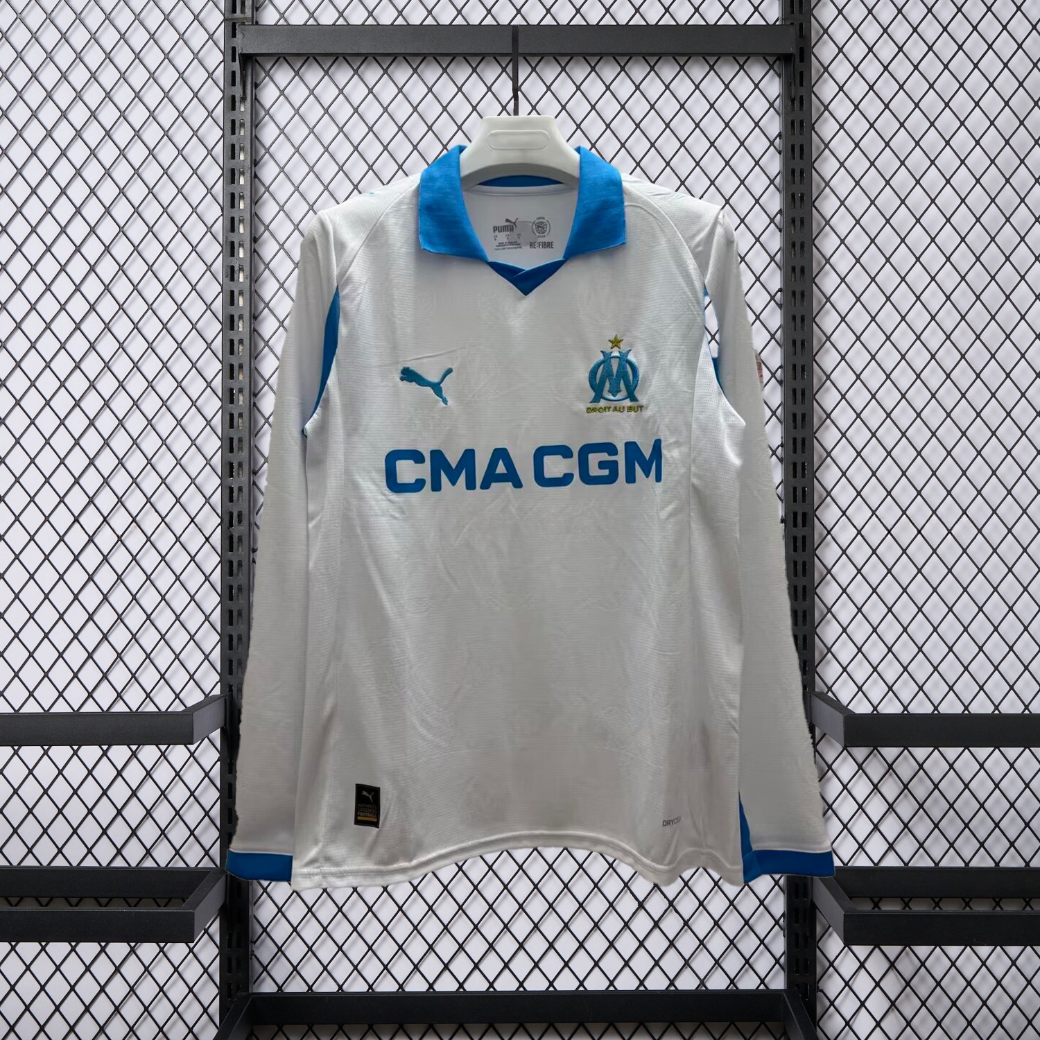 Marseille 25-26 Home Long Sleeves Jersey - Fans Version - UnitedFutballJersey