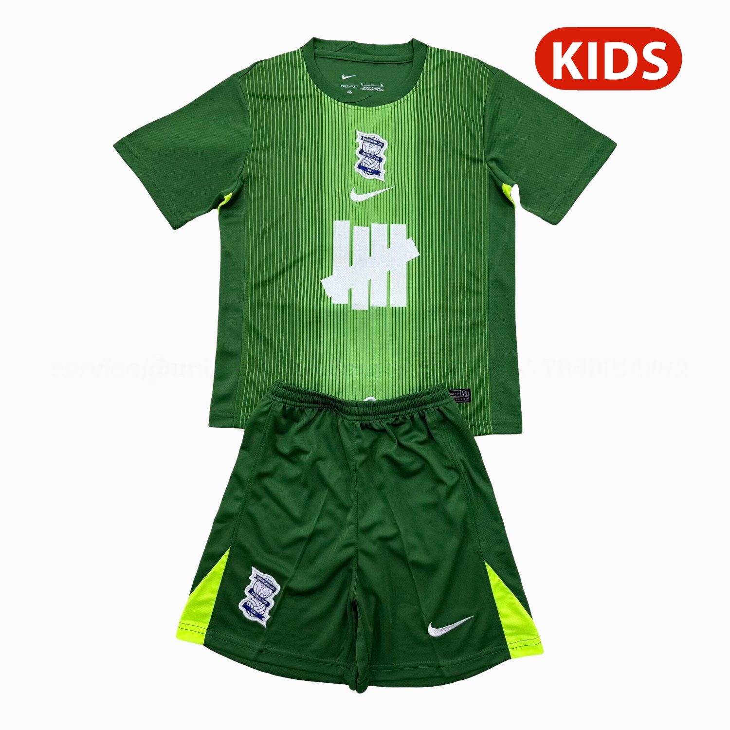 Birmingham City 25-26 Green Goalkeeper Kids Kit - UnitedFutballJersey