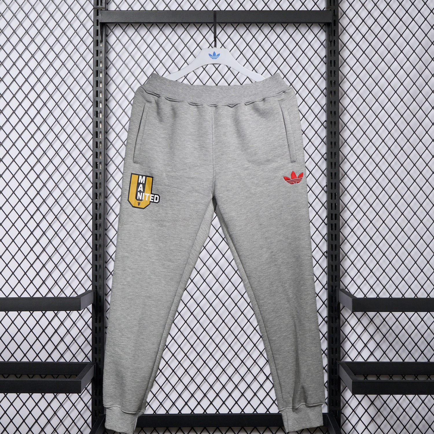 Manchester United 25-26 Pure Color Training Set - Grey Top and Grey Pants - UnitedFutballJersey