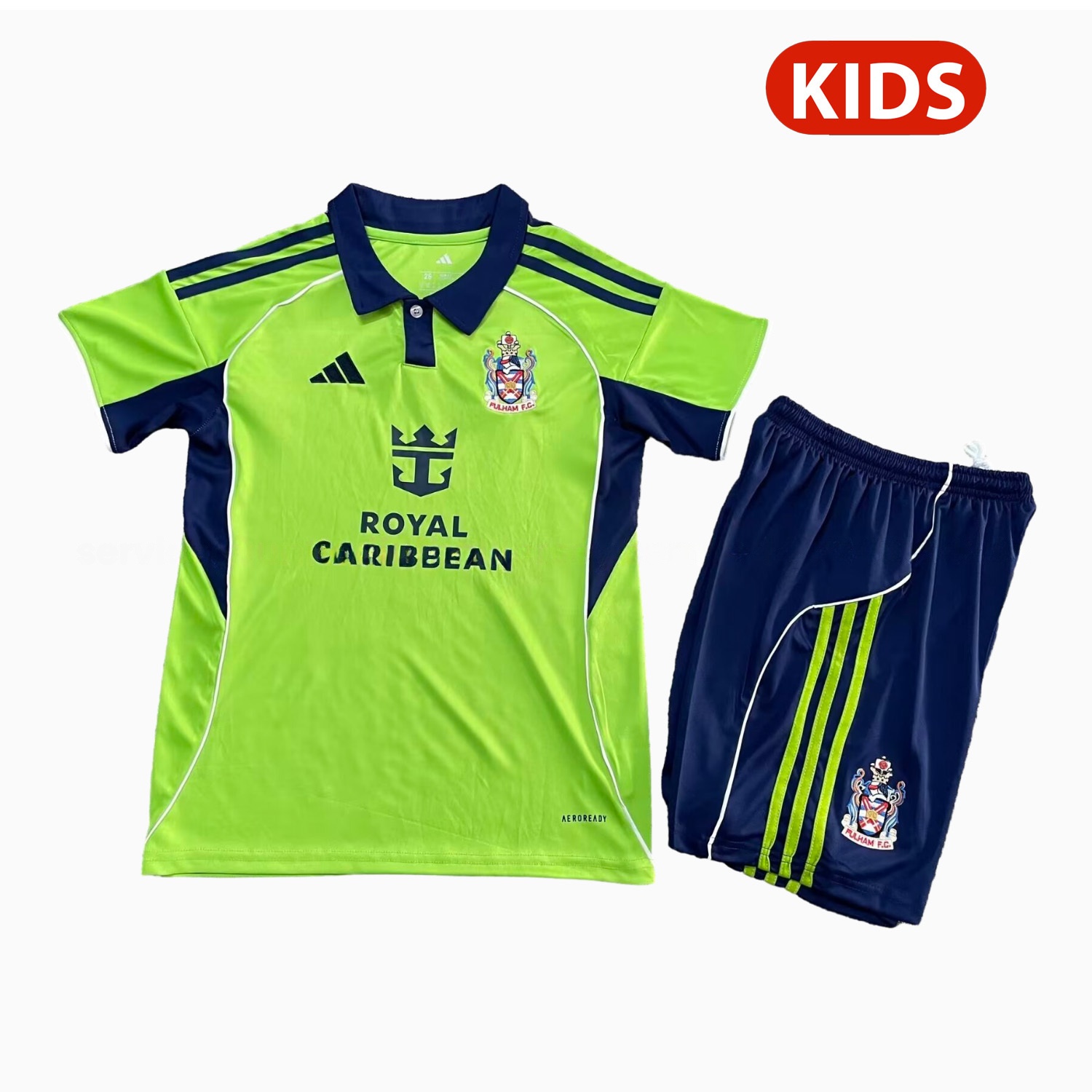 Fulham 25-26 Away Green Kids Kit - UnitedFutballJersey