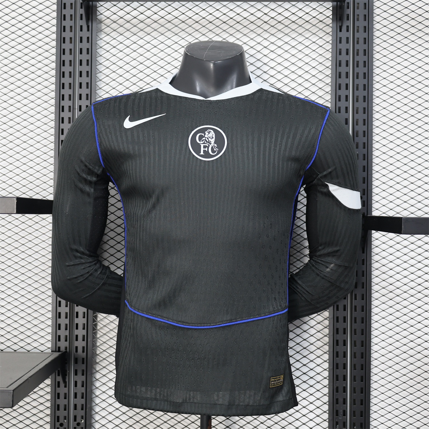C.H.E.L.S.E.A 25-26 Third Long Unsponsored Black Jersey - Player Version - UnitedFutballJersey