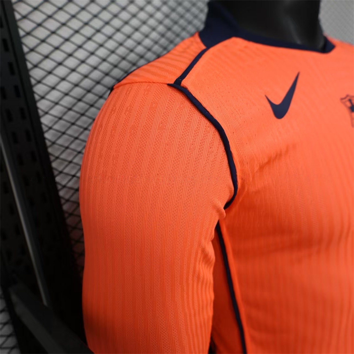 Barcelona 25-26 Third Orange Long Sleeves Jersey - Player Version - UnitedFutballJersey