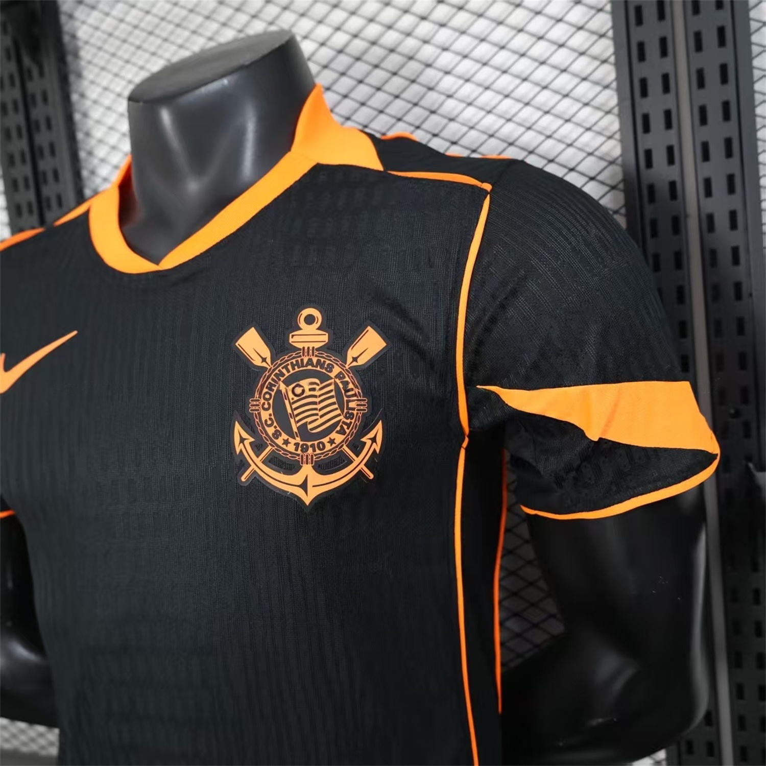 Corinthians 25-26 Third Black Jersey - Player Version - UnitedFutballJersey