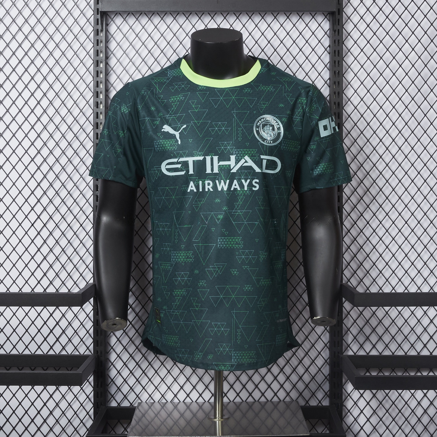 Manchester City 25-26 Fourth Green Jersey - Player Version - UnitedFutballJersey