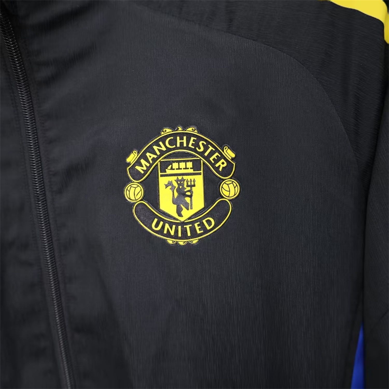 Manchester United 25-26 Black Windbreaker Jacket - Deep Green - UnitedFutballJersey