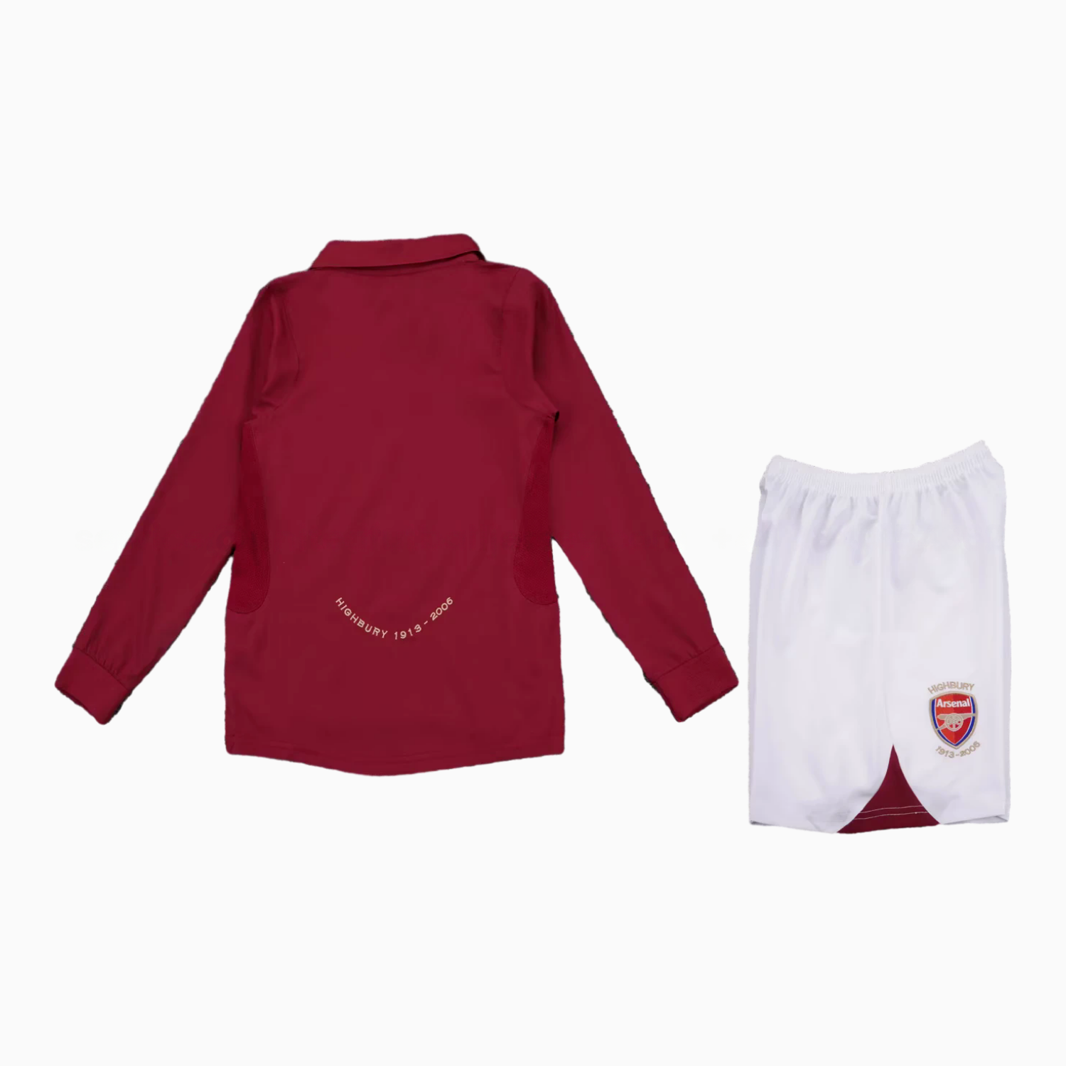 Retro Arsenal 2005-06 Home Long Sleeves Kids Kit - UnitedFutballJersey