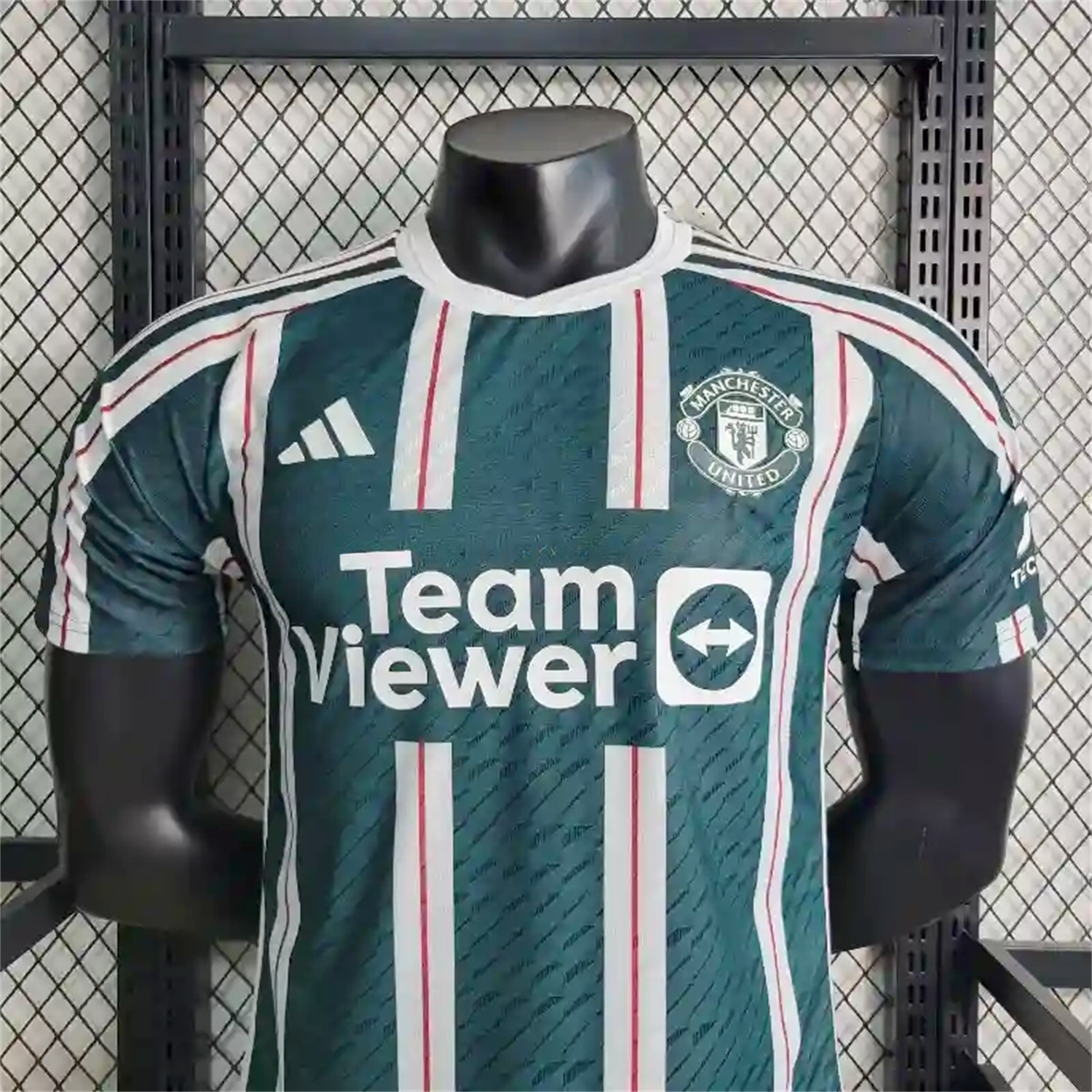Retro Manchester United 2023-24 Away Green Jersey - Player Version - UnitedFutballJersey