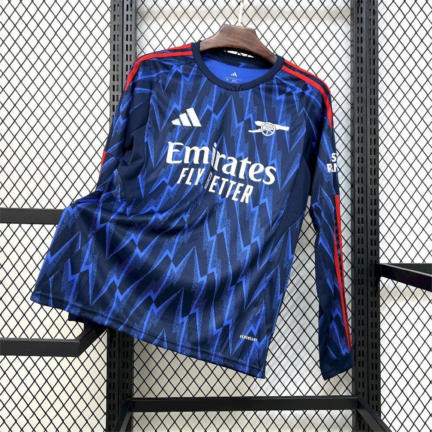 Arsenal 25-26 Away Blue Long Sleeves Jersey - Fans Version - UnitedFutballJersey