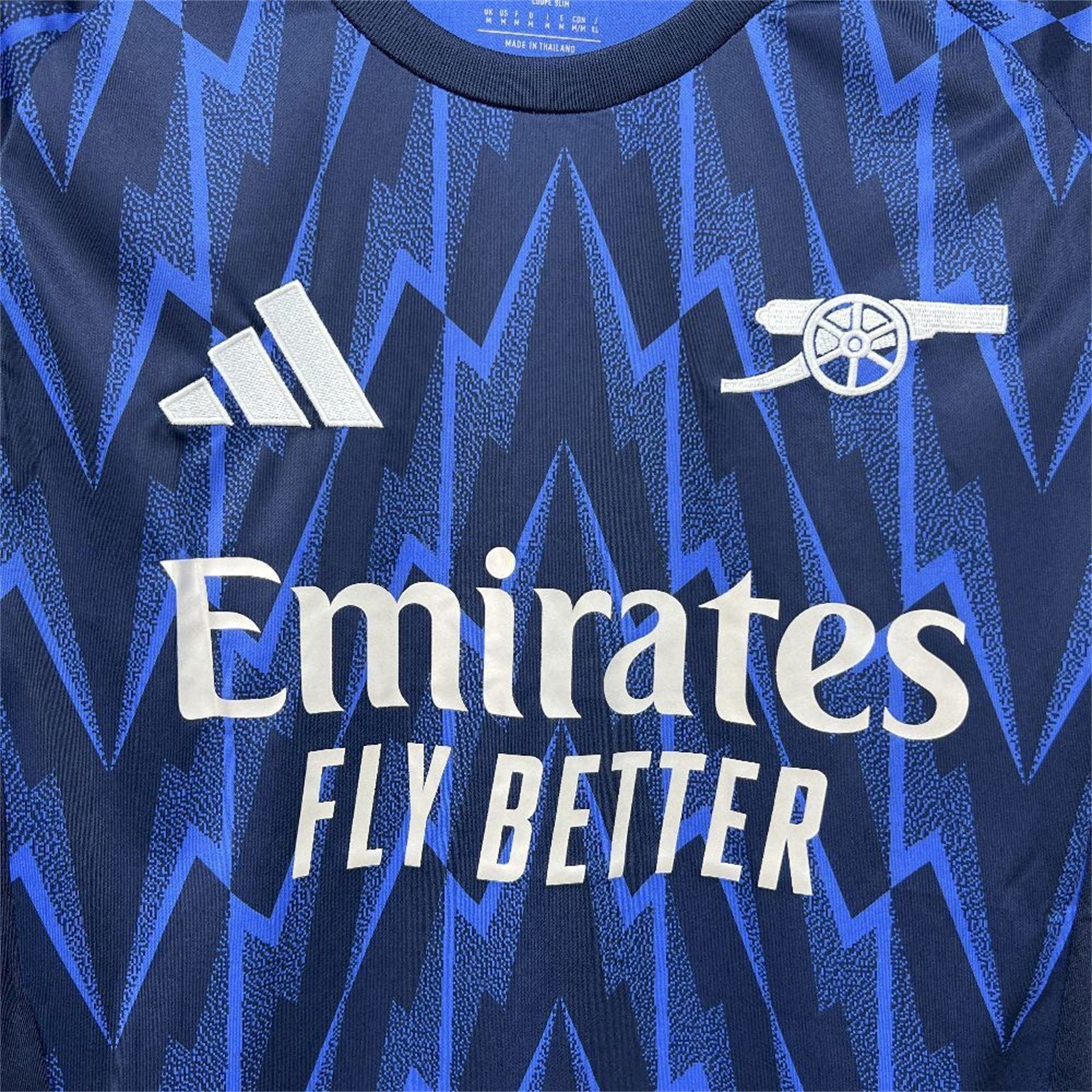 Arsenal 25-26 Away Blue Long Sleeves Jersey - Fans Version - UnitedFutballJersey