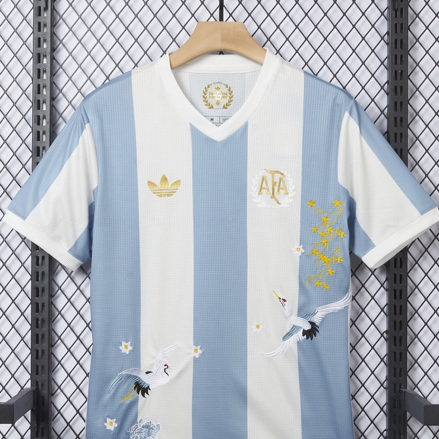 【Embroidered Flower Version】Argentina 25-26 50th Anniversary Jersey - Player Version - UnitedFutballJersey