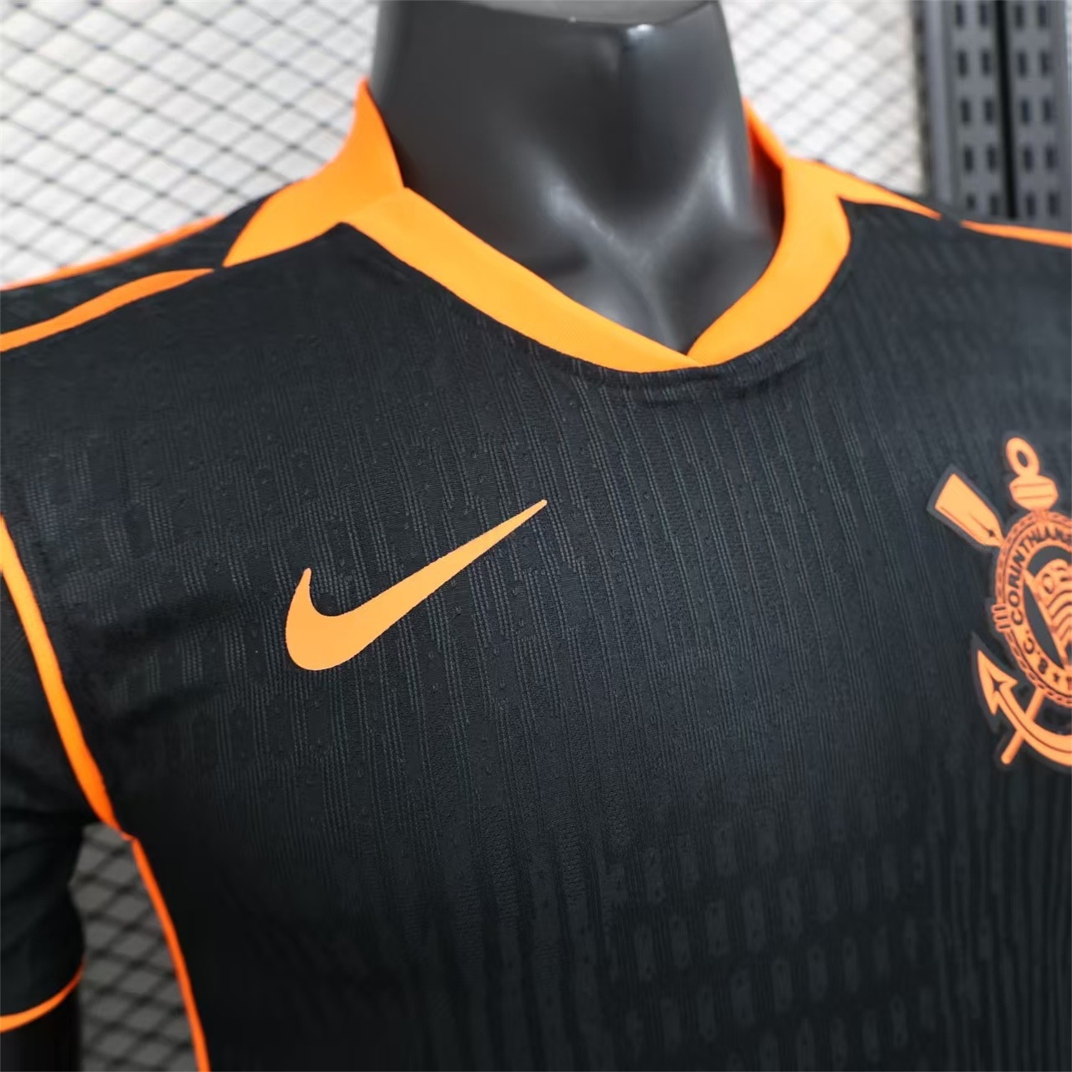 Corinthians 25-26 Third Black Jersey - Player Version - UnitedFutballJersey