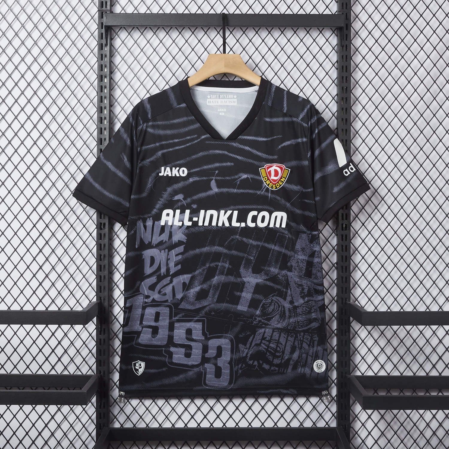Dynamo Dresden 25-26 Away Black Jersey - Fans Version - UnitedFutballJersey
