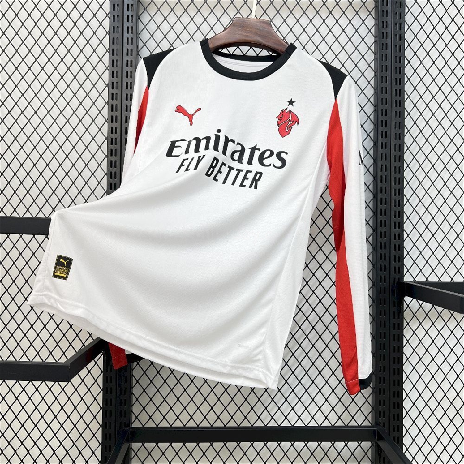 AC Milan 25-26 Away White Long Sleeves Jersey - Fans Version - UnitedFutballJersey