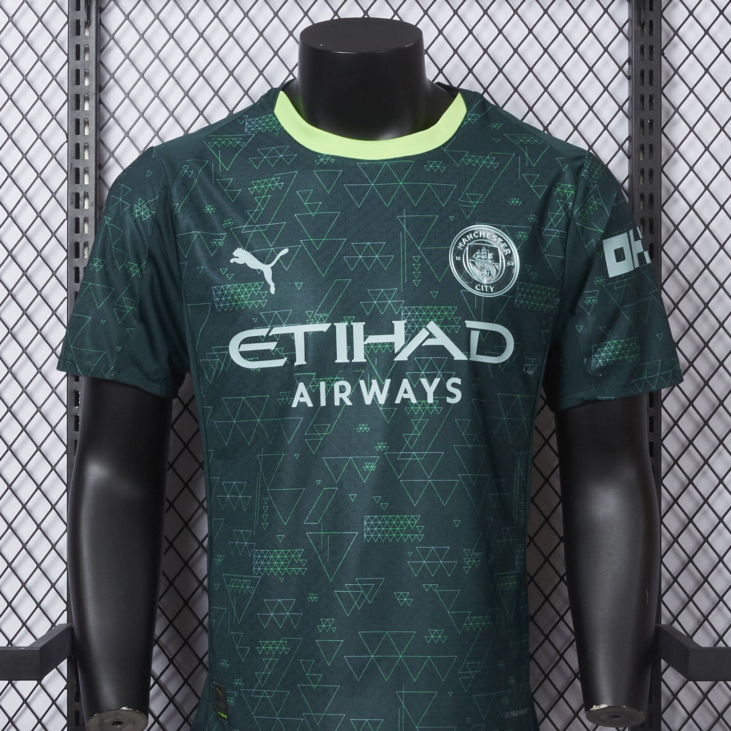 Manchester City 25-26 Fourth Green Jersey - Player Version - UnitedFutballJersey