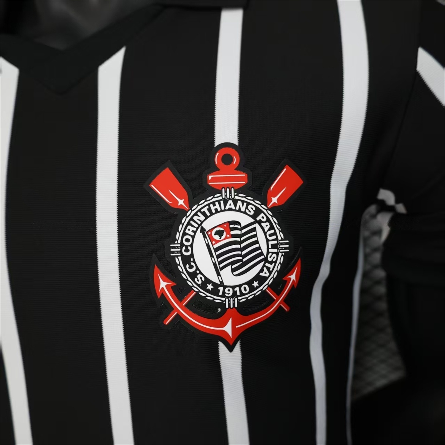 Corinthians 25-26 Black And White Special Jersey - Player Version - UnitedFutballJersey