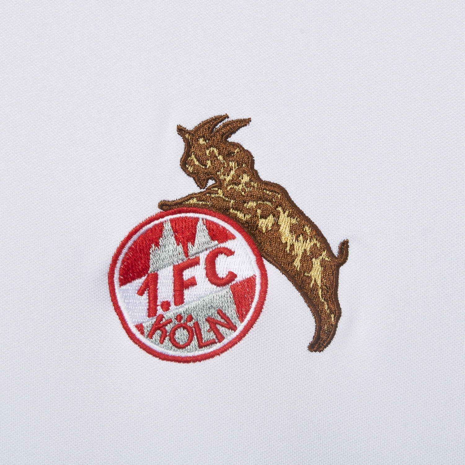 Retro 1. FC Köln 1976-77 Away White Jersey - UnitedFutballJersey