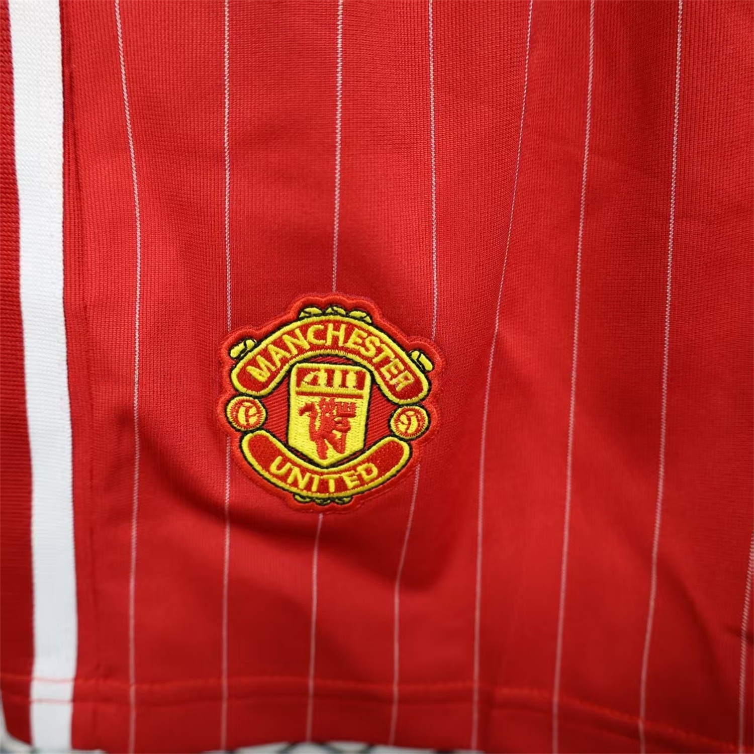 Manchester United 25-26 Trefoil Red Travel Shorts - Player Version - UnitedFutballJersey