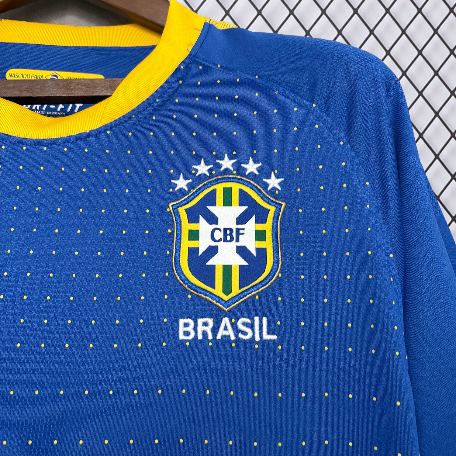 Retro Brazil 2010 Away Blue Jersey - UnitedFutballJersey