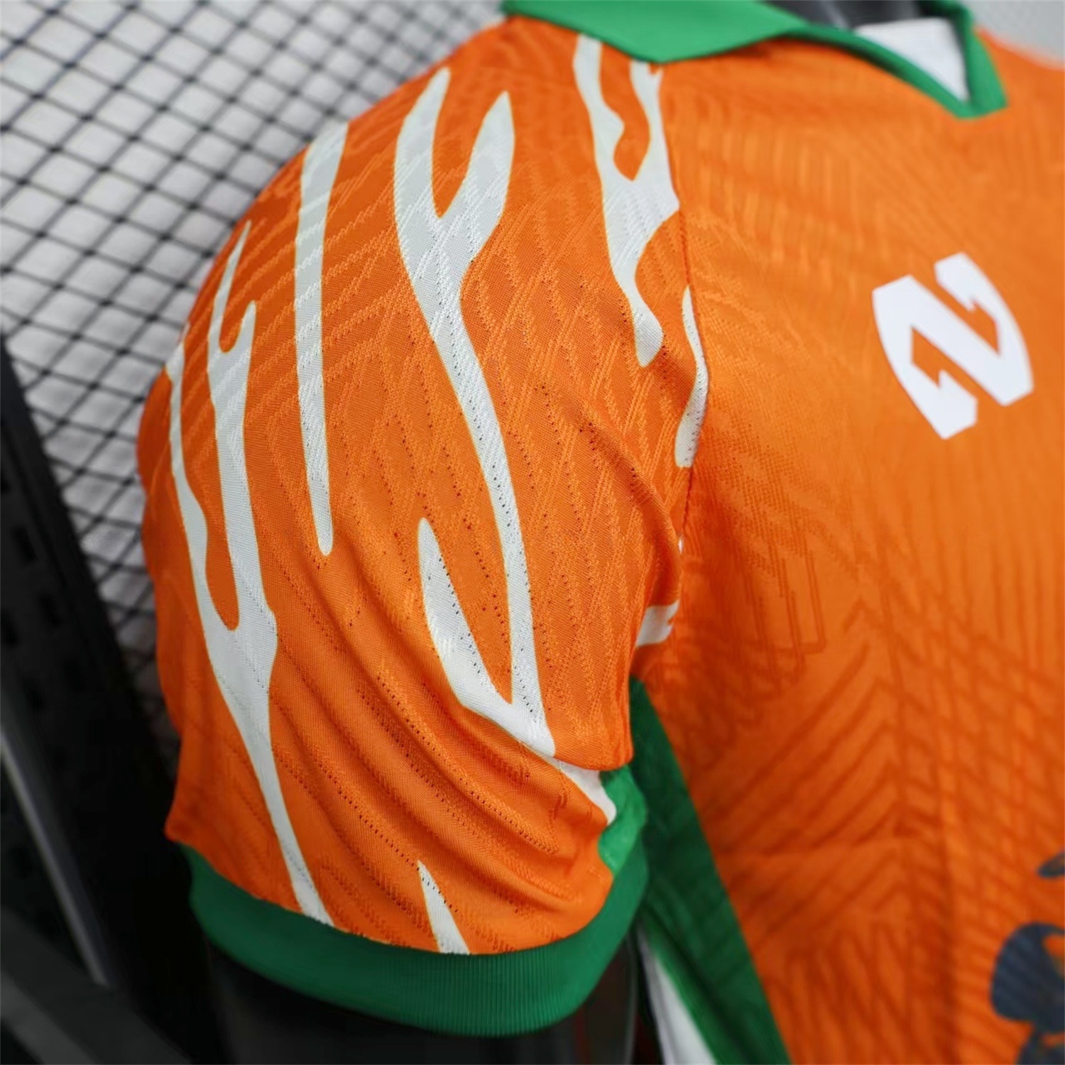 Ivory Coast 25-26 Elephant And Kid Orange Jersey - Player Version - UnitedFutballJersey