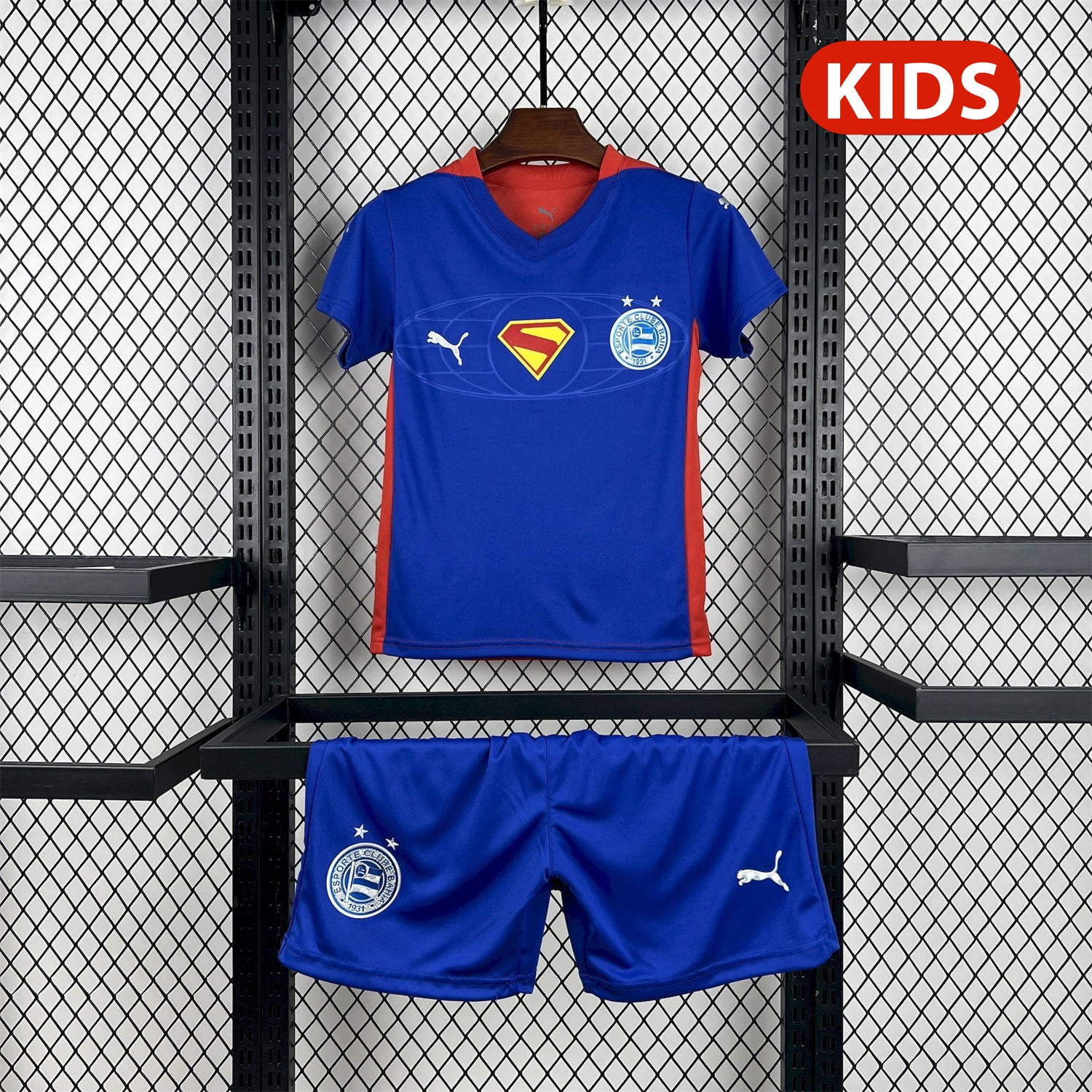 Bahia 25-26 Super-Man Blue Special Kids Kit - UnitedFutballJersey
