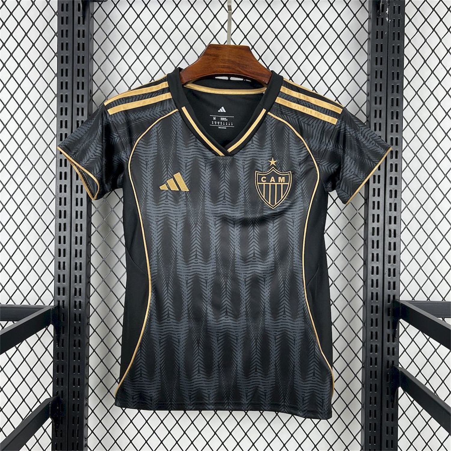 Women's Atletico Mineiro 25-26 Third Black And Gold Unsponsored Jersey - UnitedFutballJersey