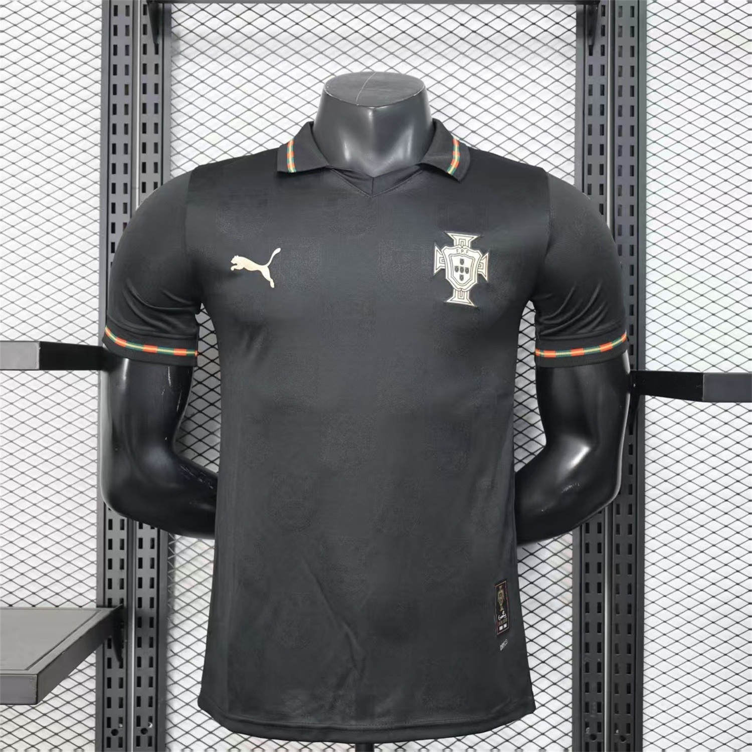 Portugal 2026 Away Black Jersey - Player Version - UnitedFutballJersey