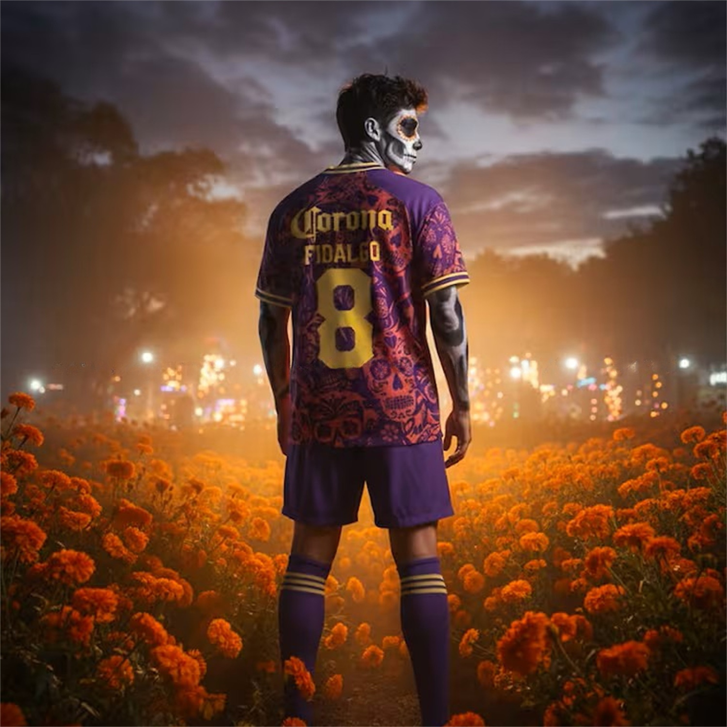 Club América 25-26 Día de Muertos Purple Jersey - Fans Version - UnitedFutballJersey