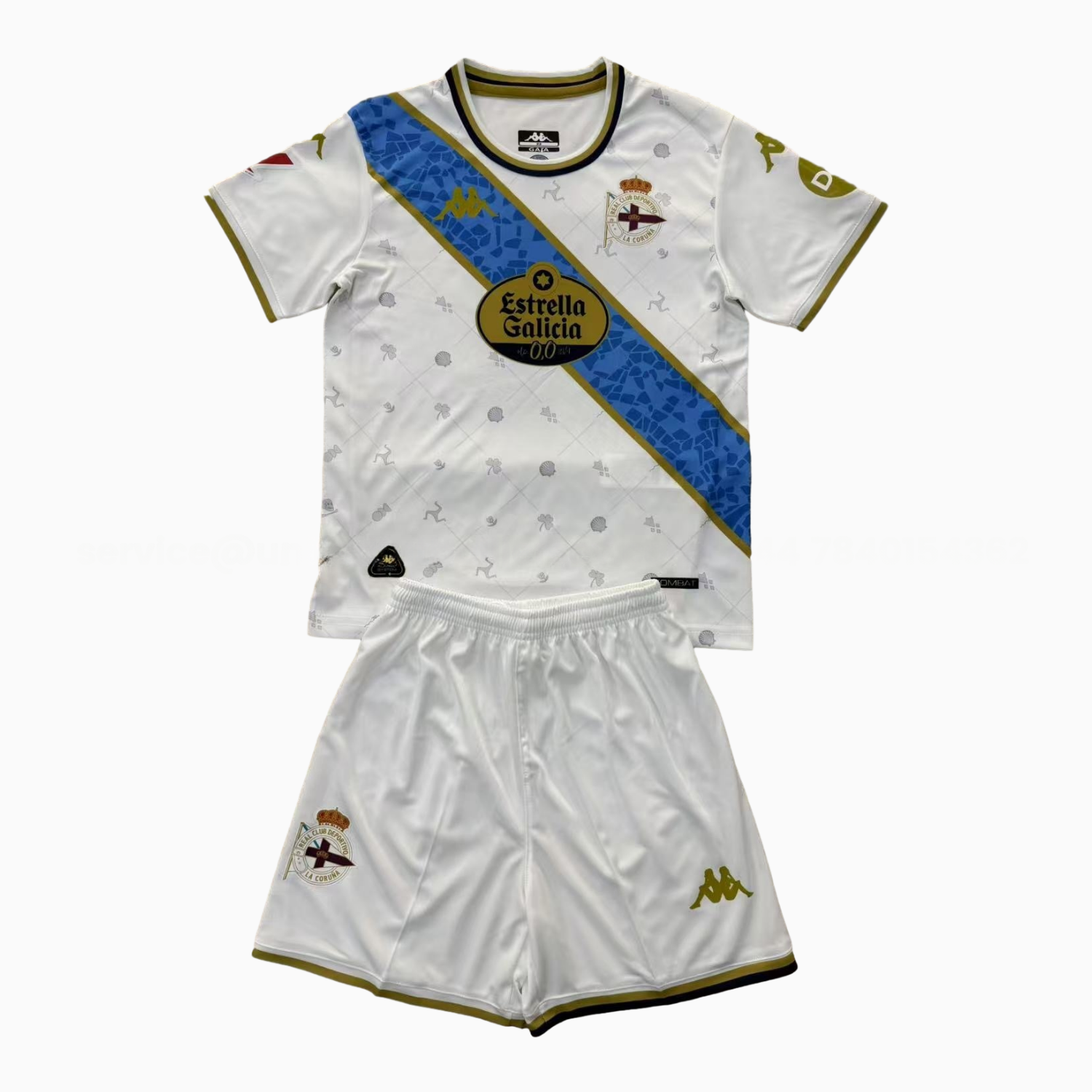 Deportivo de La Coruña 25-26 Third White Men's Adult Jersey Set - Fans Version - UnitedFutballJersey