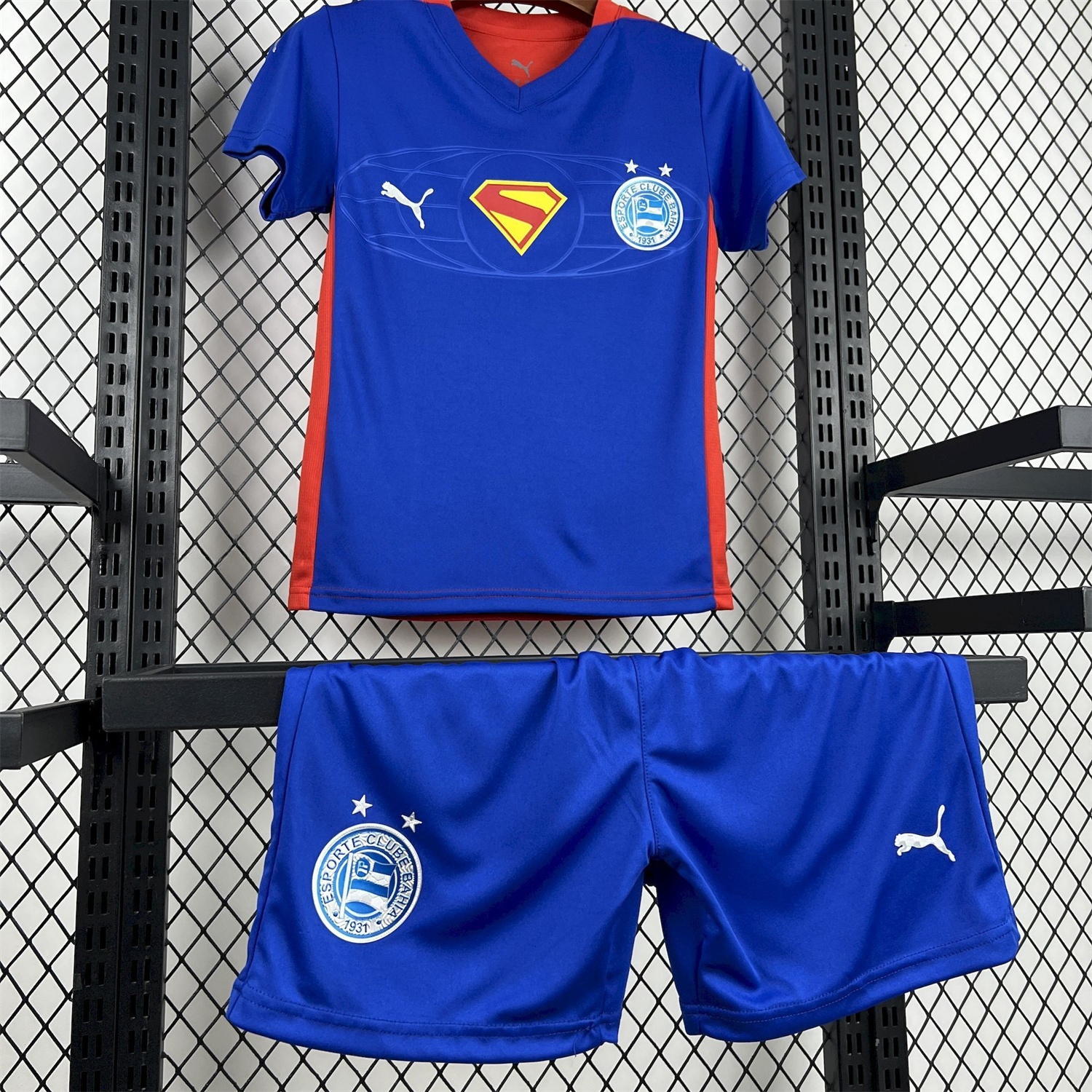Bahia 25-26 Super-Man Blue Special Kids Kit - UnitedFutballJersey