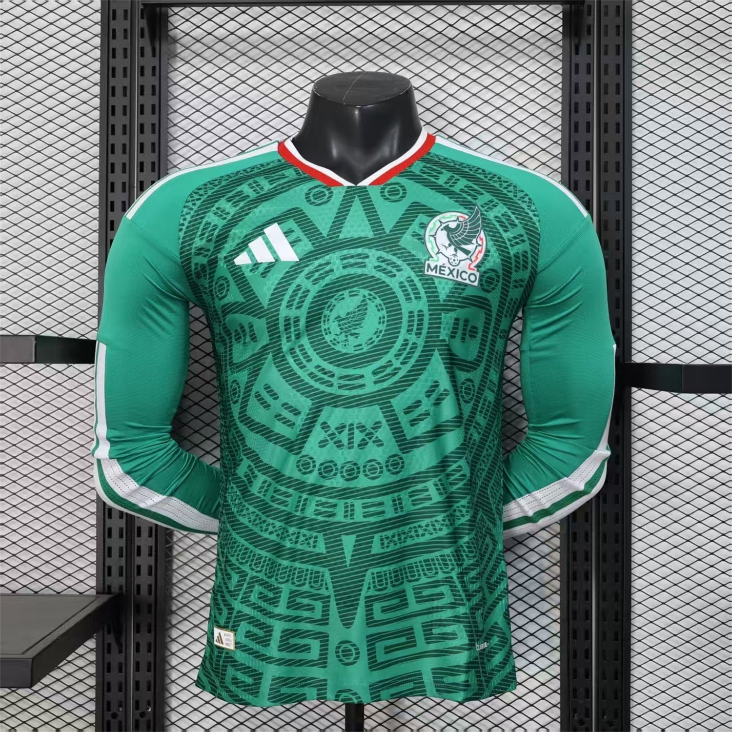 Mexico 2026 Home Long Sleeves Jersey - Player Version - UnitedFutballJersey
