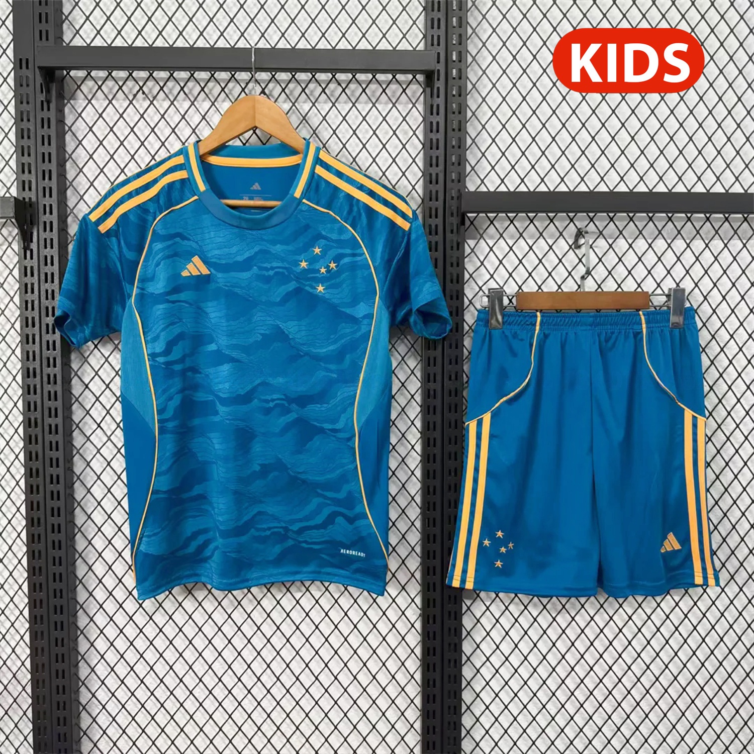 Cruzeiro 25-26 Third Unsponsored Kids Kit - UnitedFutballJersey