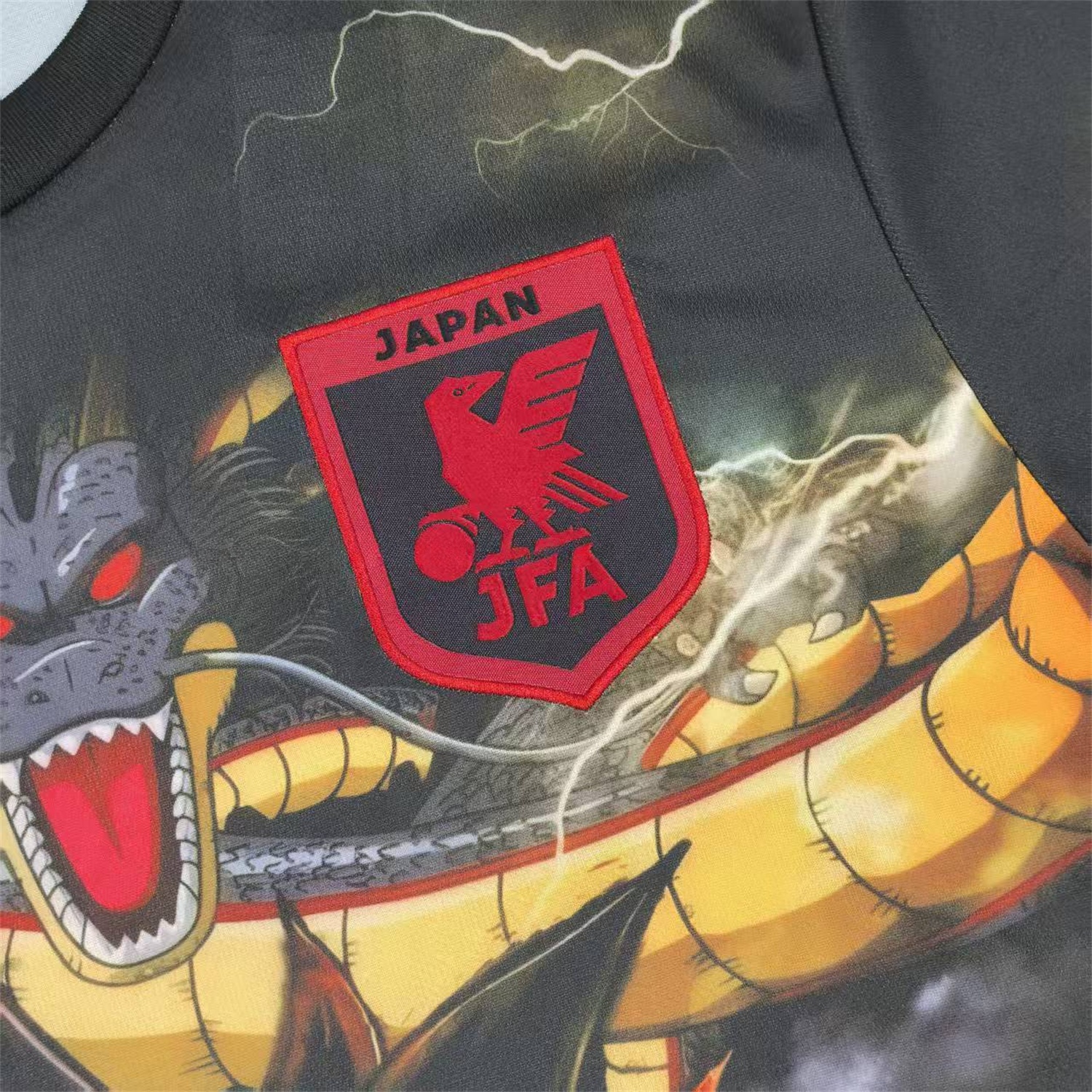 Japan 25-26 Black Goku And Shenron Special Jersey - Fans Version - UnitedFutballJersey