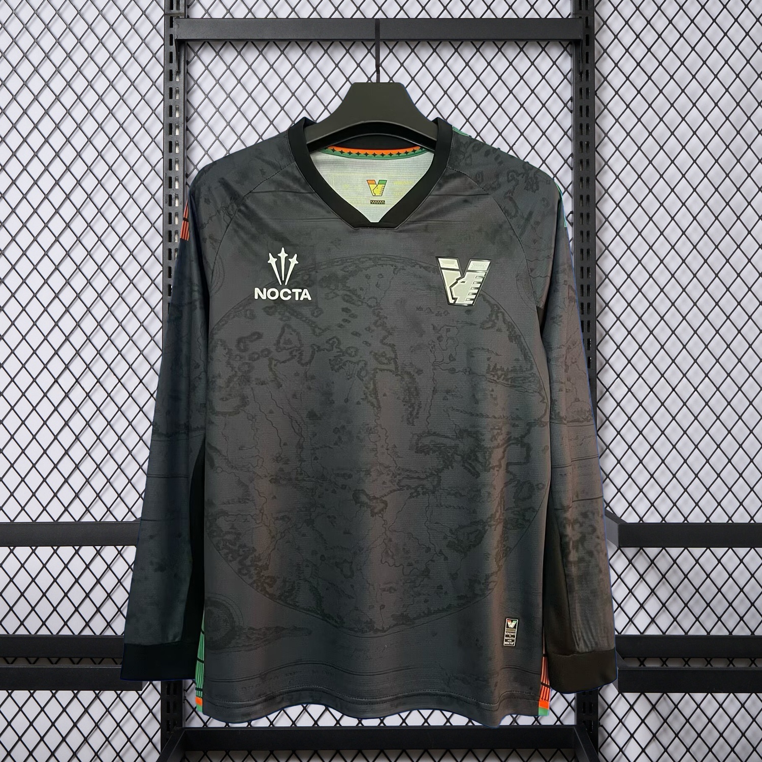 Venezia FC 25-26 Home Black Unsponsored Long Sleeves Jersey - Fans Version - UnitedFutballJersey
