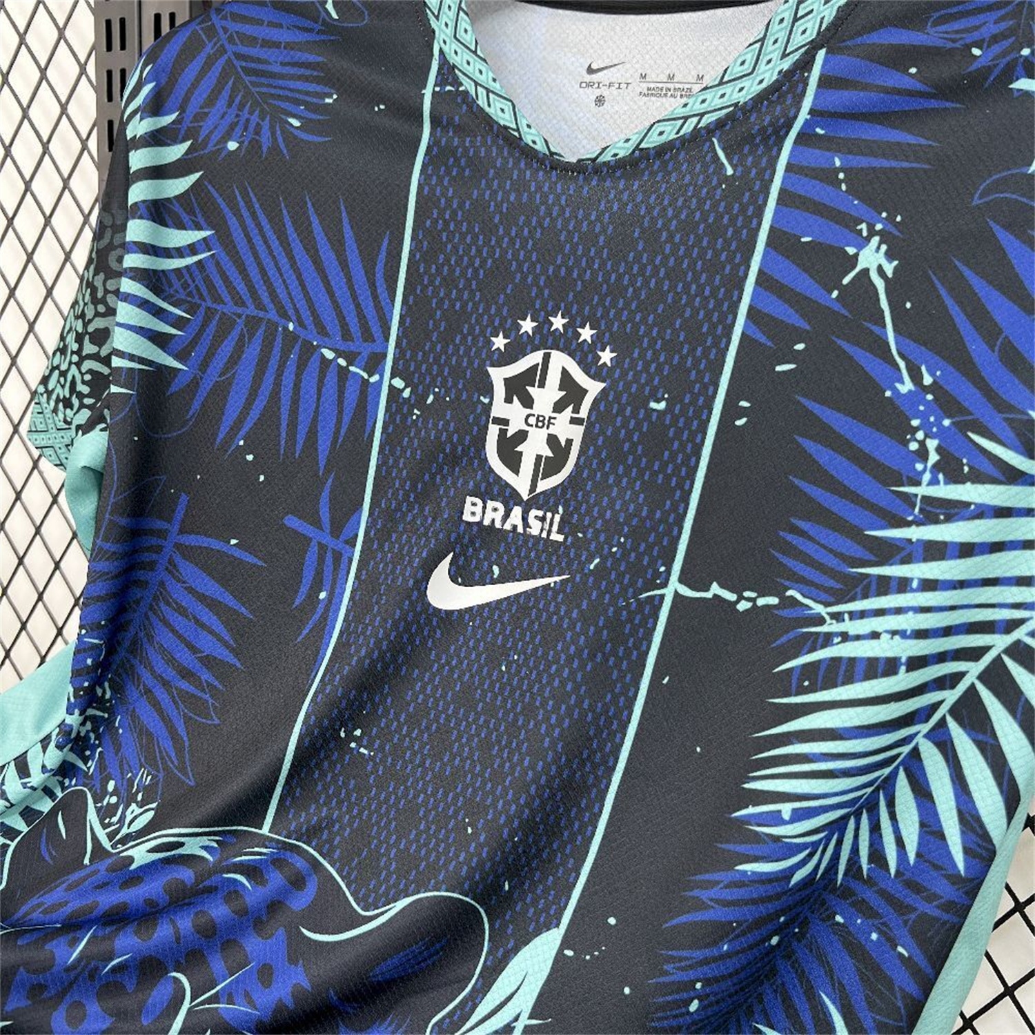Brazil 2026 Blue Leopard Special Jersey - Fans Version - UnitedFutballJersey