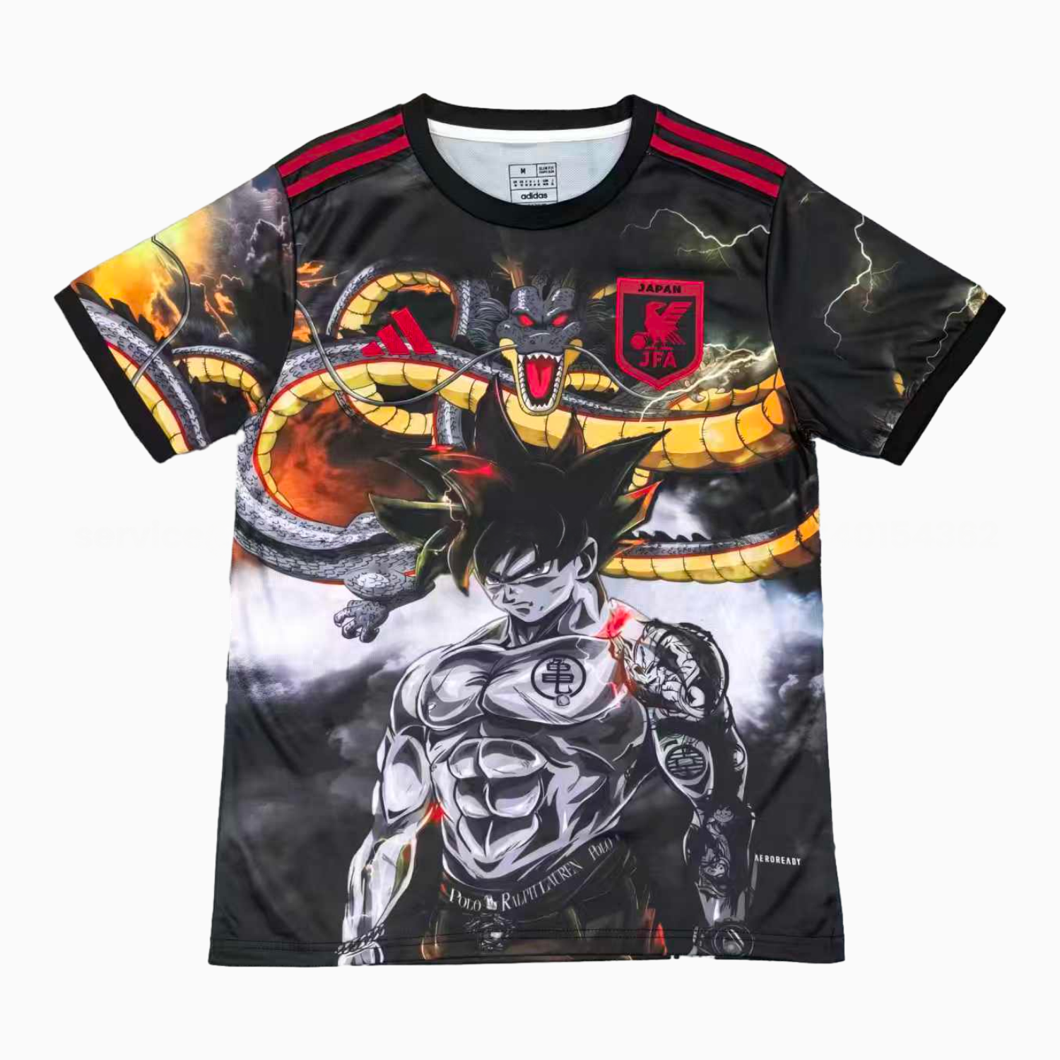 Japan 25-26 Black Goku And Shenron Special Jersey - Fans Version - UnitedFutballJersey