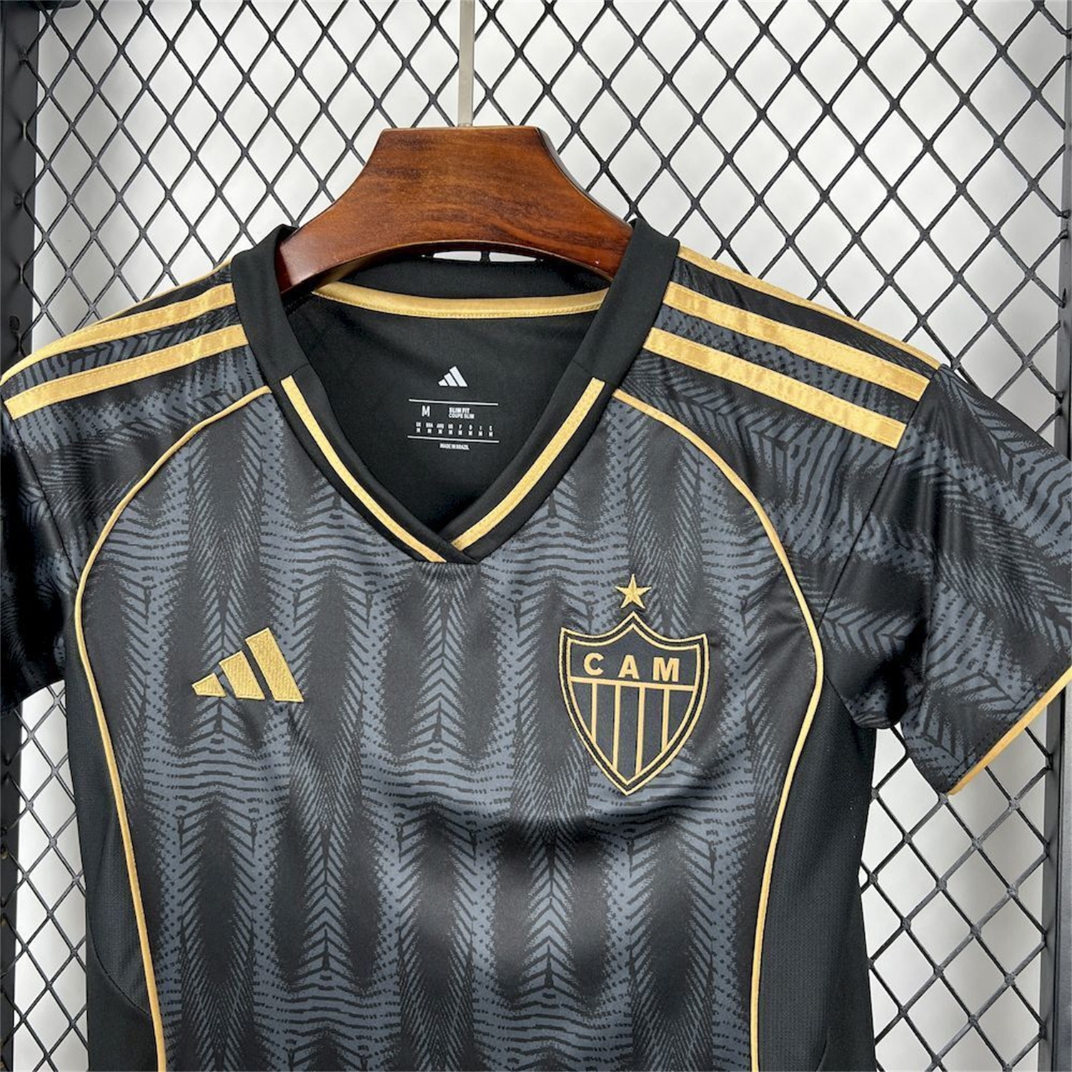Women's Atletico Mineiro 25-26 Third Black And Gold Unsponsored Jersey - UnitedFutballJersey