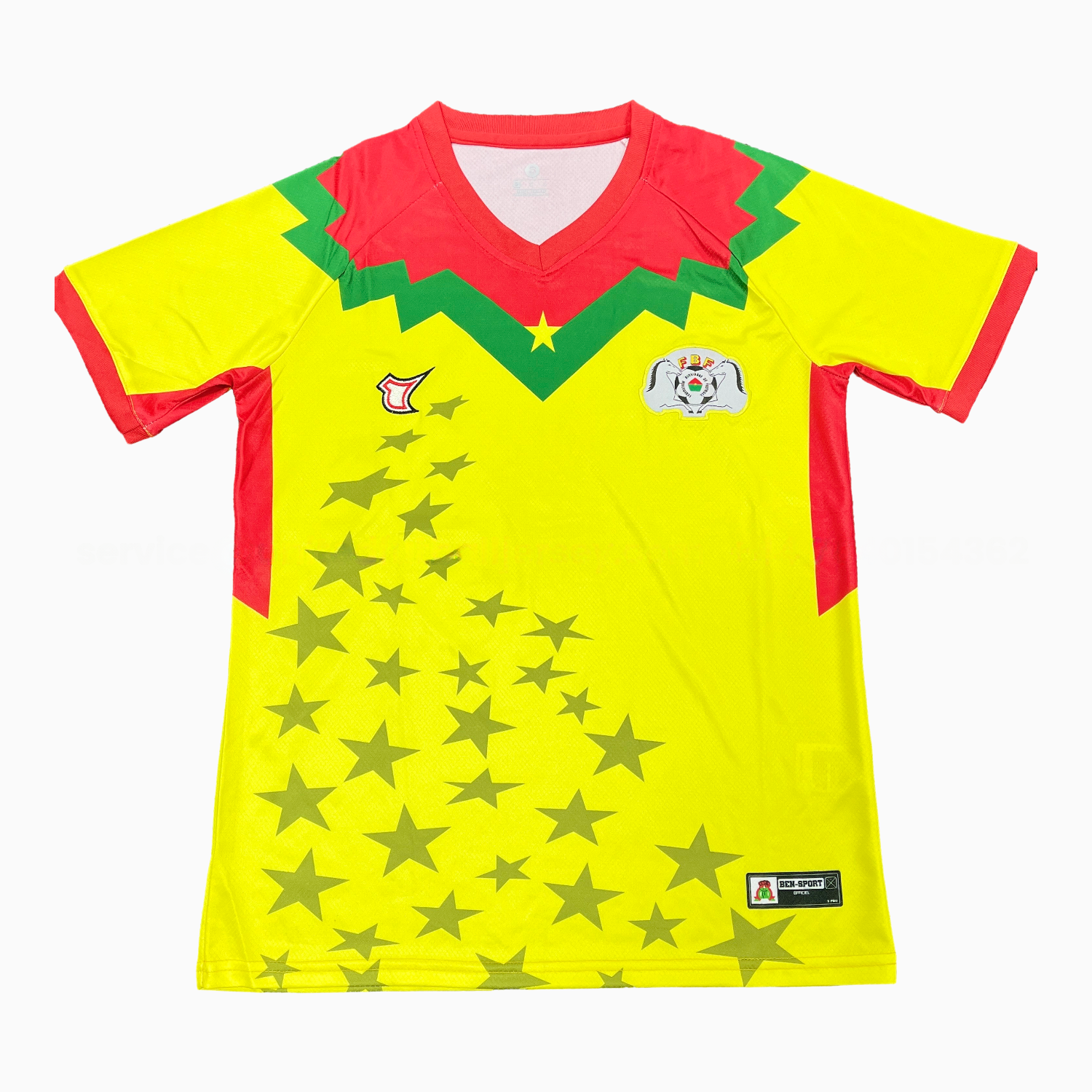 Burkina Faso 2026 Third Stars Yellow Special Jersey - Fans Version - UnitedFutballJersey